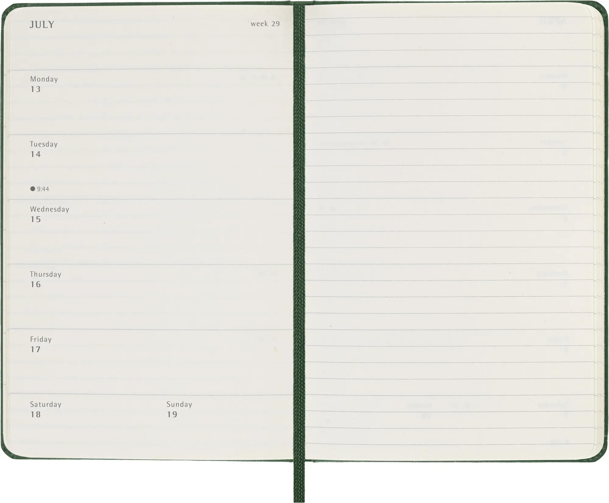 Bild: 8056999275549 | Moleskine 12 Monate Wochen Notizkalender 2026, Pocket/A6, 1 Wo = 1...