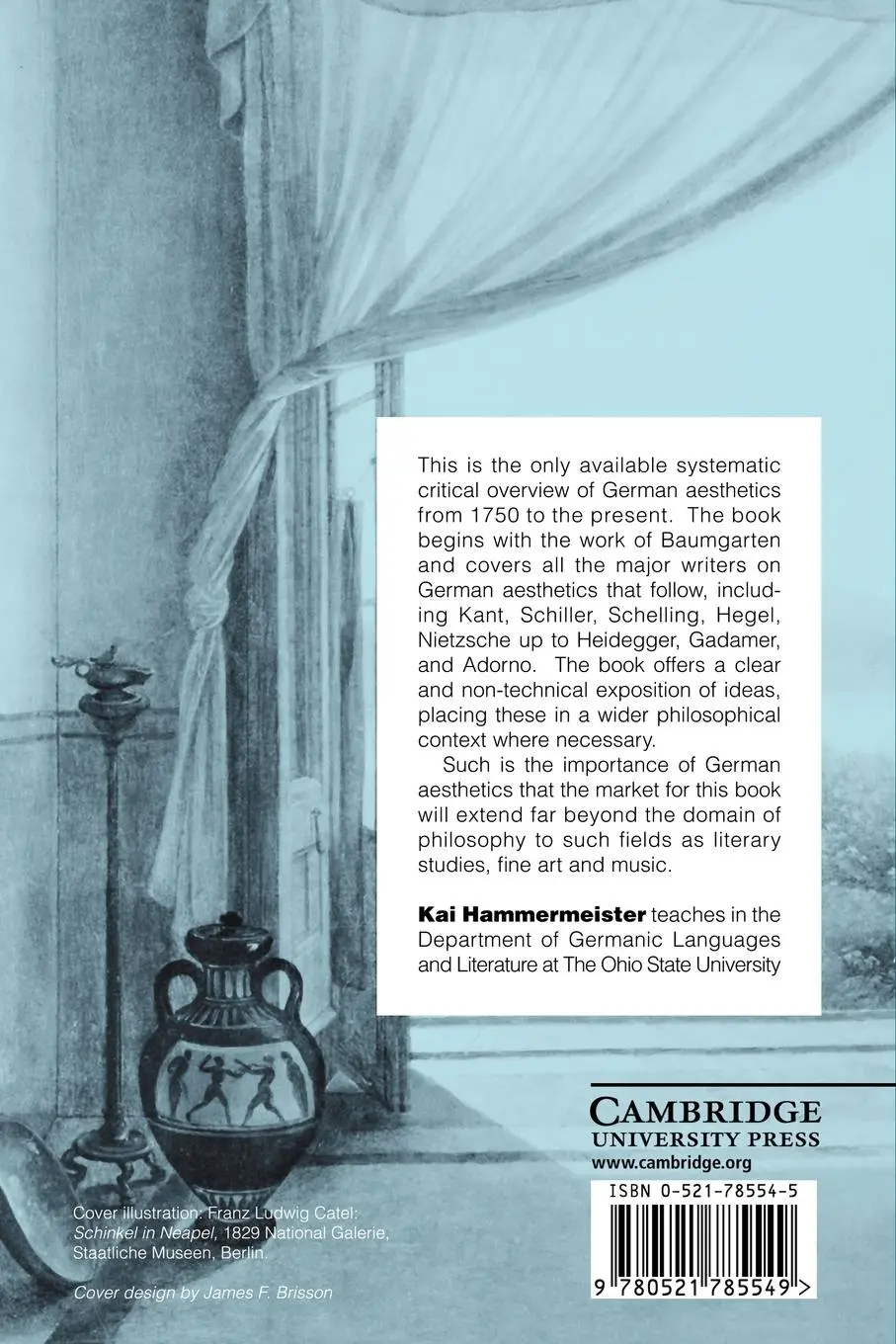 Rückseite: 9780521785549 | The German Aesthetic Tradition | Kai Hammermeister | Taschenbuch
