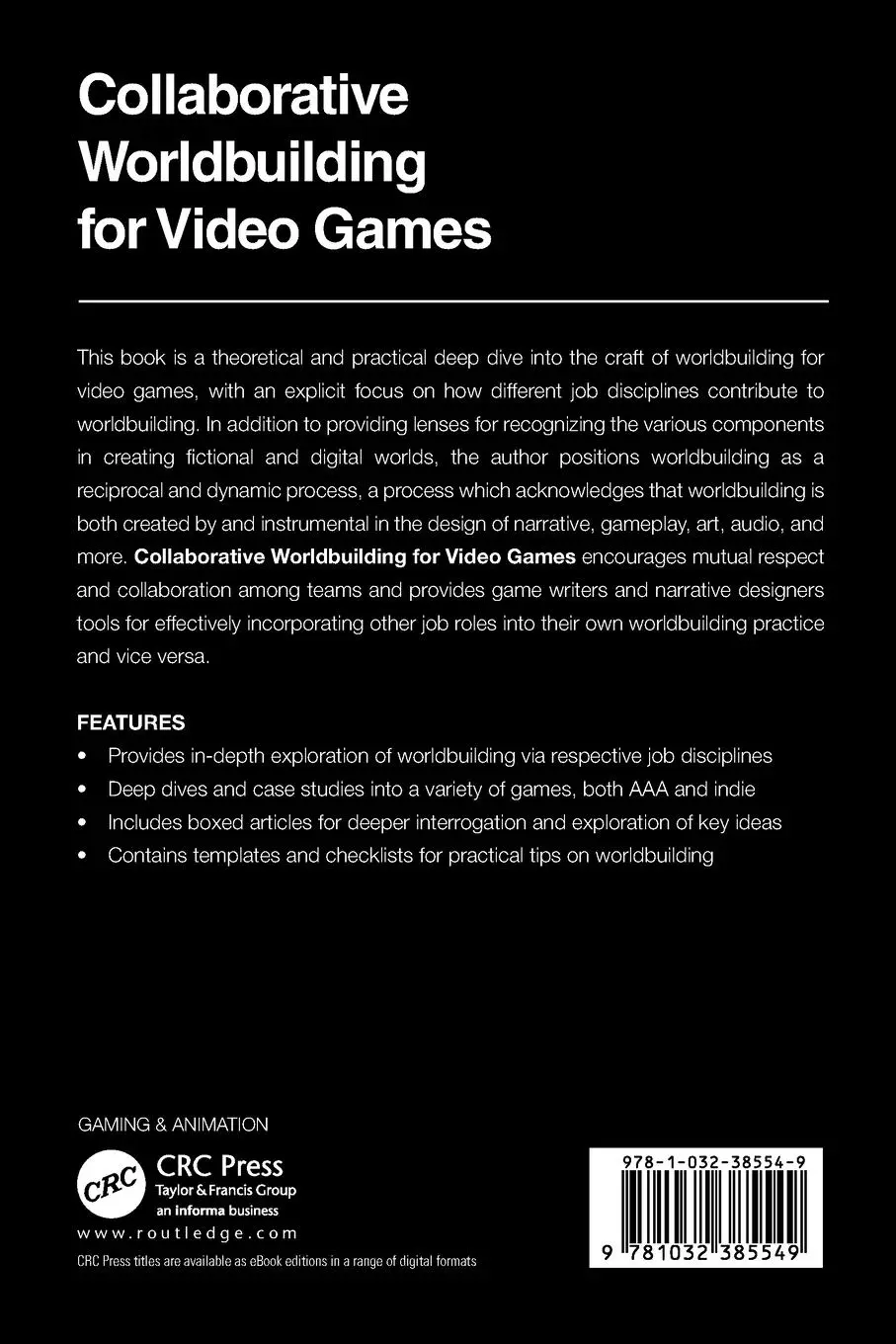 Rückseite: 9781032385549 | Collaborative Worldbuilding for Video Games | Kaitlin Tremblay | Buch