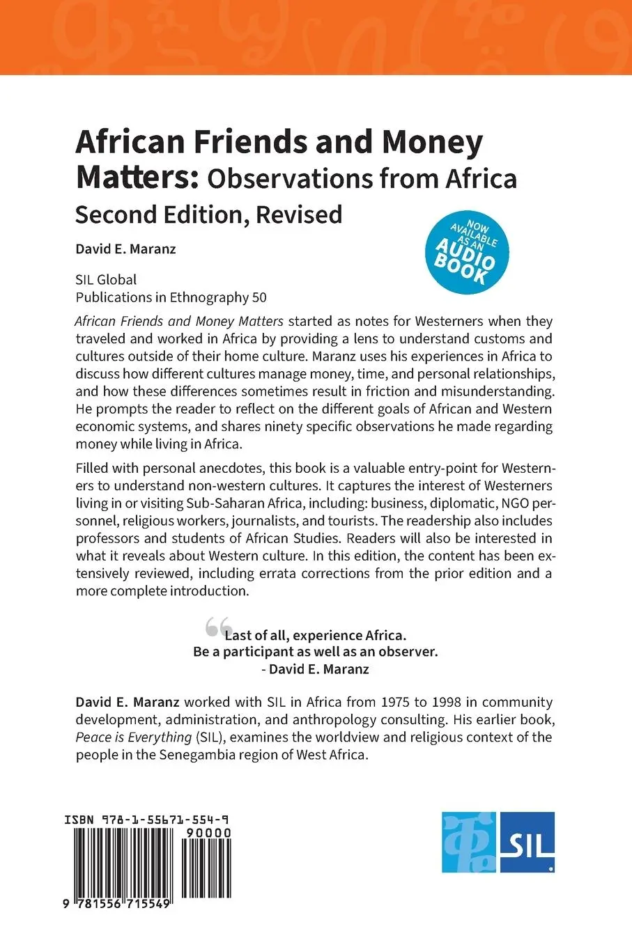 Rückseite: 9781556715549 | African Friends and Money Matters | David E Maranz | Taschenbuch