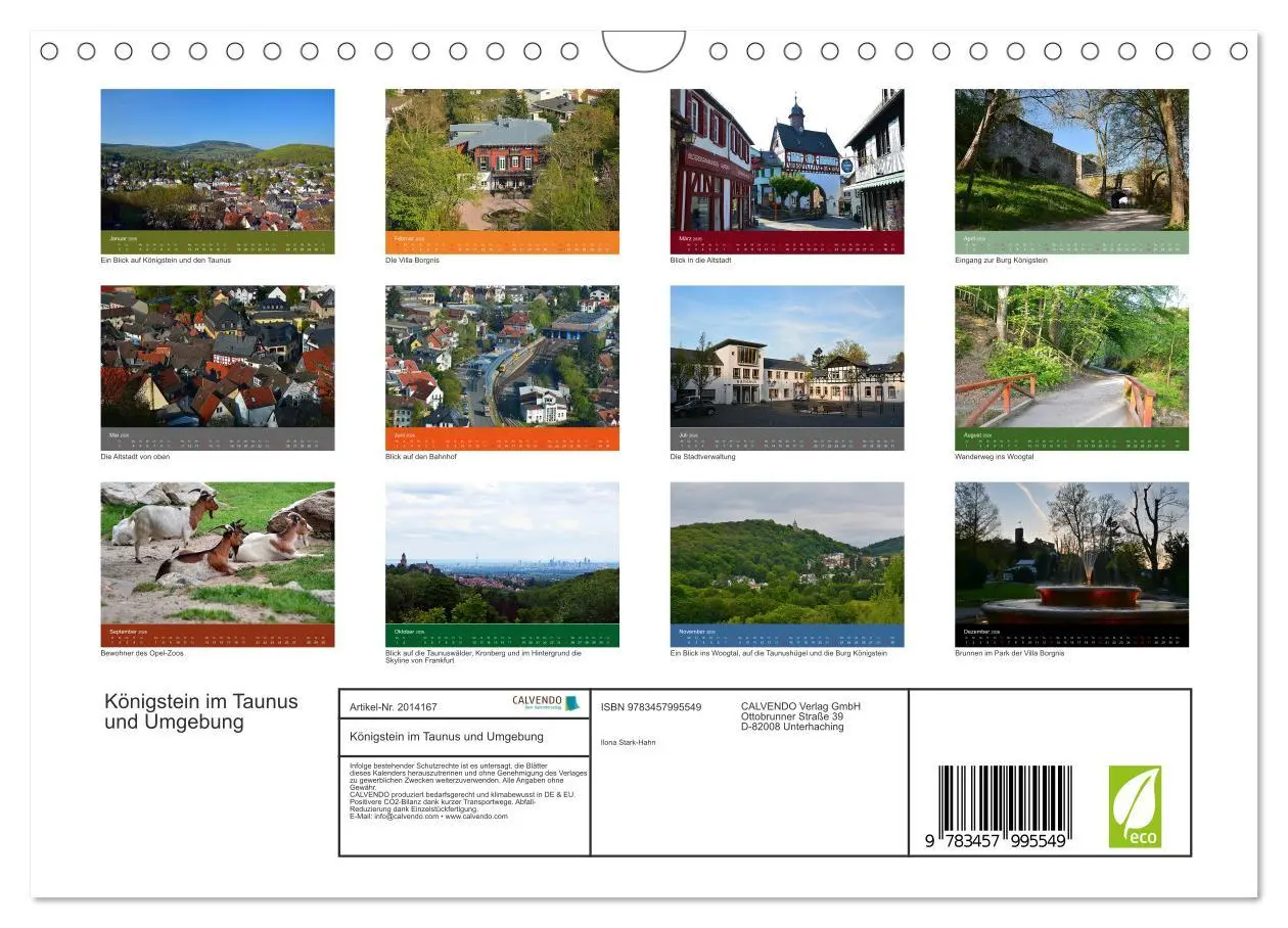 Bild: 9783457995549 | Königstein im Taunus und Umgebung (Wandkalender 2026 DIN A4 quer),...