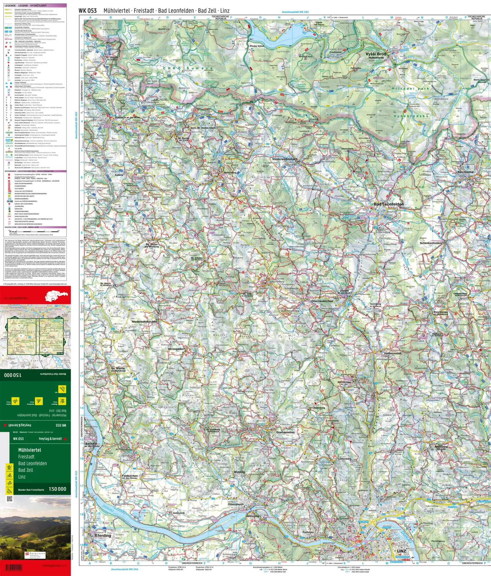 Bild: 9783707915549 | Mühlviertel - Freistadt - Bad Leonfelden - Bad Zell - Linz 1 : 50.000