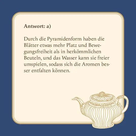 Bild: 9783747205549 | Das Tee-Quiz | Box mit 66 Spielkarten und Anleitung | Sigrun Arenz