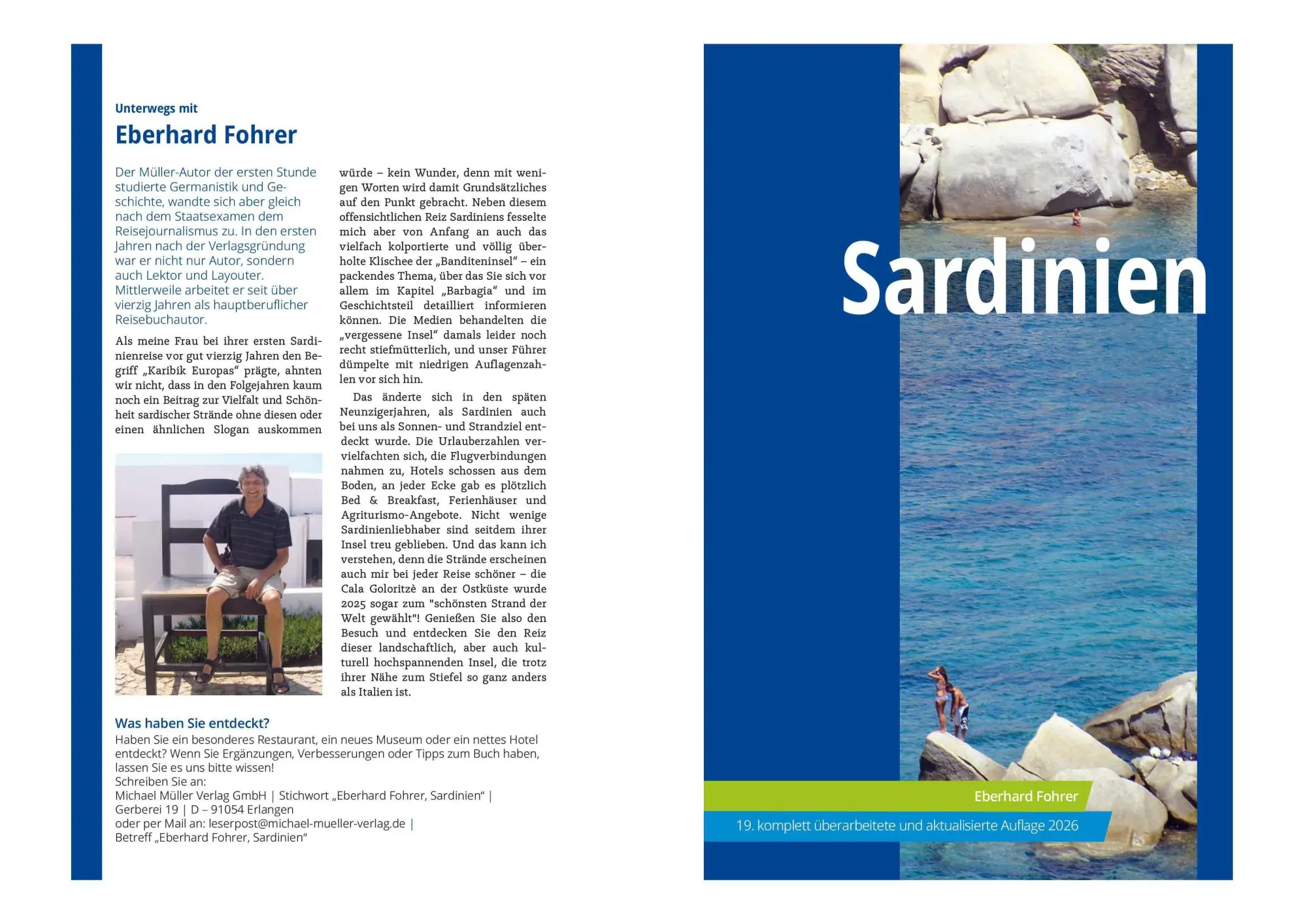 Bild: 9783966855549 | MICHAEL MÜLLER Reiseführer Sardinien | Eberhard Fohrer | Taschenbuch