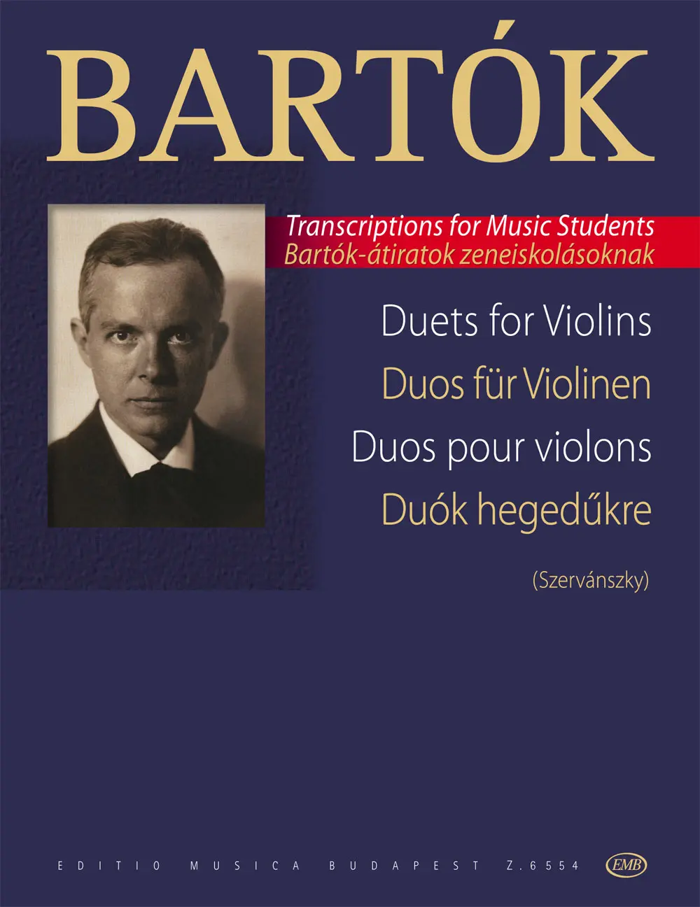 Cover: 9790080065549 | Duos aus Bartoks Chorwerken für 2 Violinen Spielpartitur | Béla Bartók