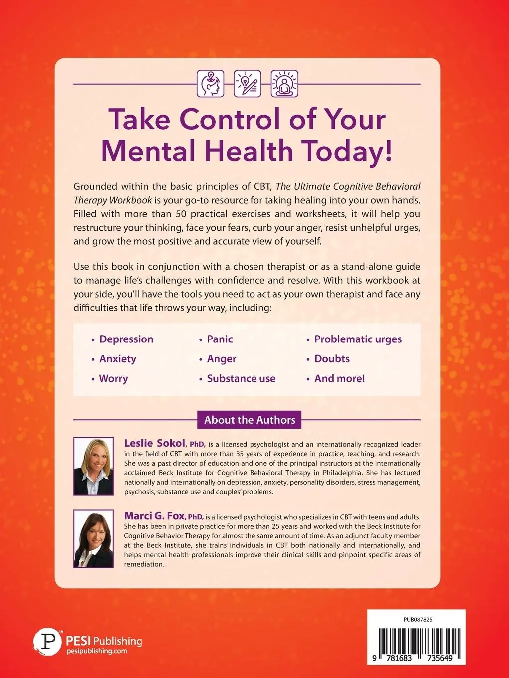 Rückseite: 9781683735649 | The Ultimate Cognitive Behavioral Therapy Workbook | Sokol (u. a.)