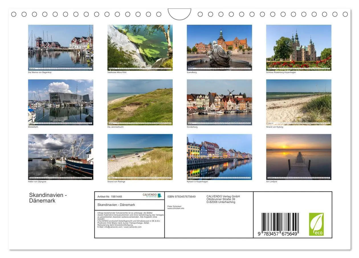 Bild: 9783457675649 | Skandinavien - Dänemark (Wandkalender 2026 DIN A4 quer), CALVENDO...