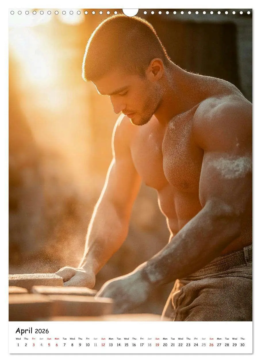 Bild: 9783516525649 | Hot Builders - Hard at Work (Wall Calendar 2026 DIN A3 portrait),...