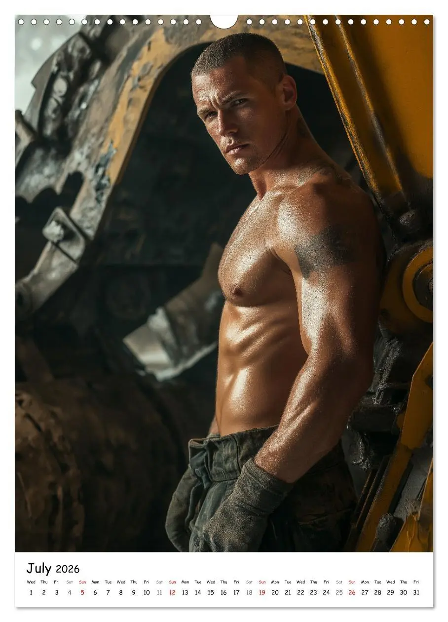 Bild: 9783516525649 | Hot Builders - Hard at Work (Wall Calendar 2026 DIN A3 portrait),...