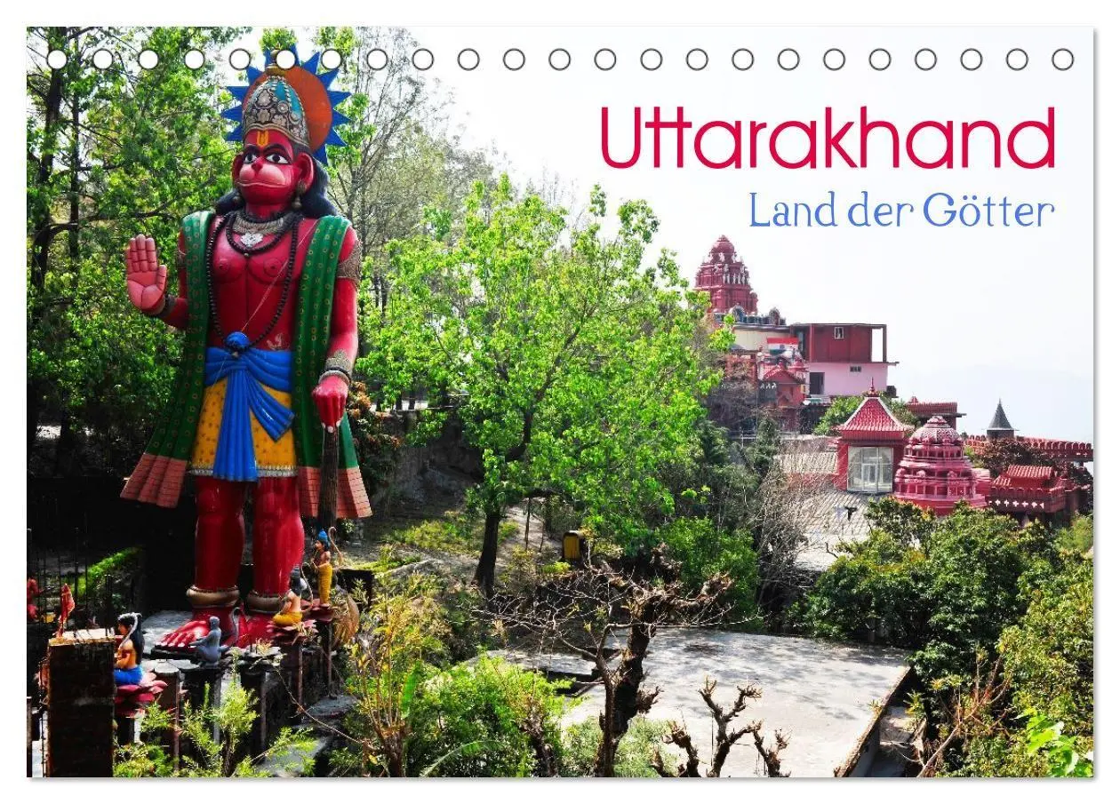 Cover: 9783516695649 | Uttarakhand - Land der Götter (Tischkalender 2026 DIN A5 quer),...