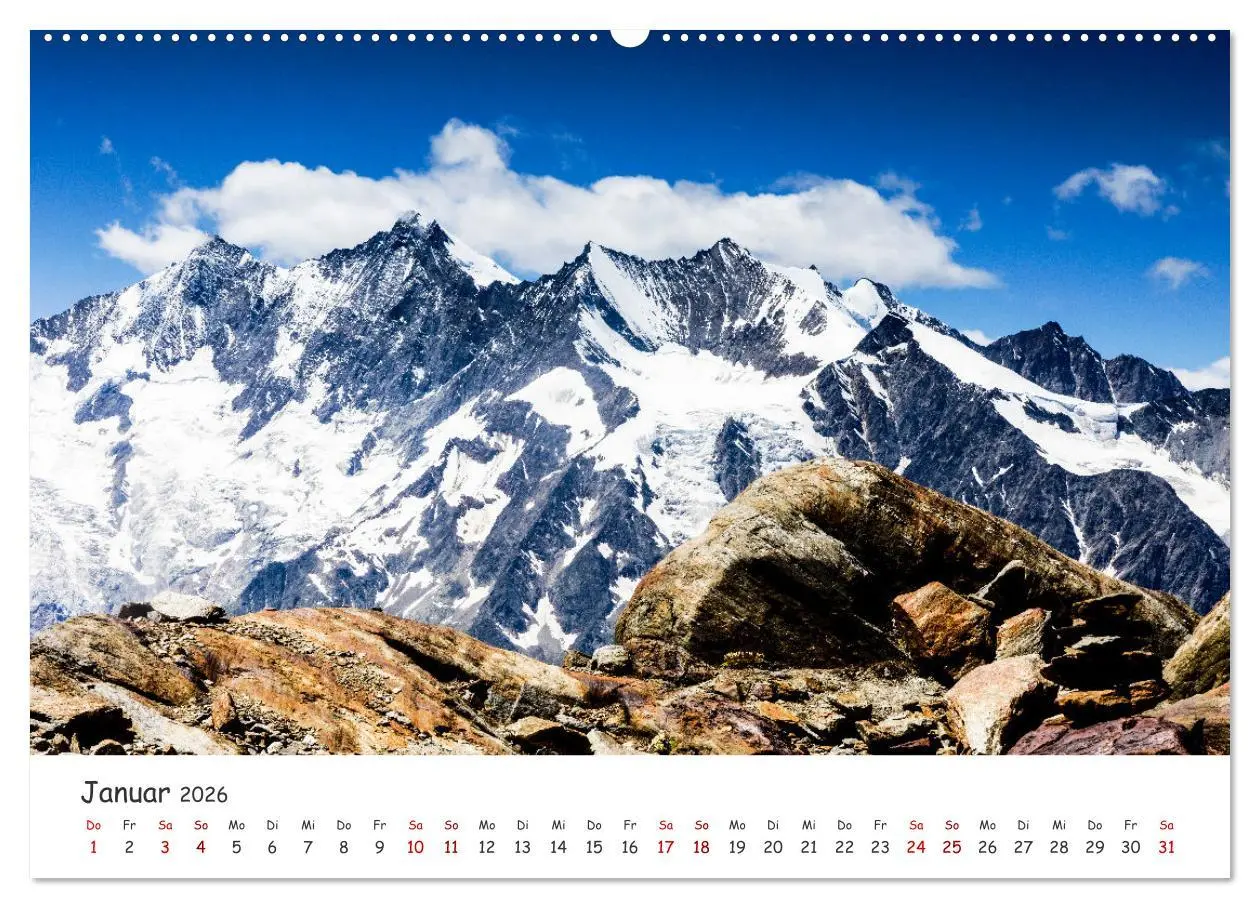 Bild: 9783457665749 | Der Kanton Wallis - einfach liebenswert (Wandkalender 2026 DIN A2...