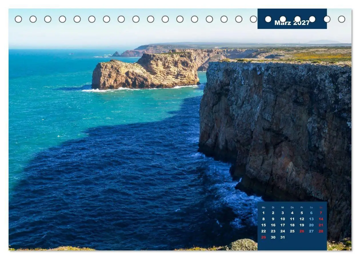 Bild: 9783569535749 | Portugal - Entlang der Küsten des Südens (Tischkalender 2027 DIN A5...