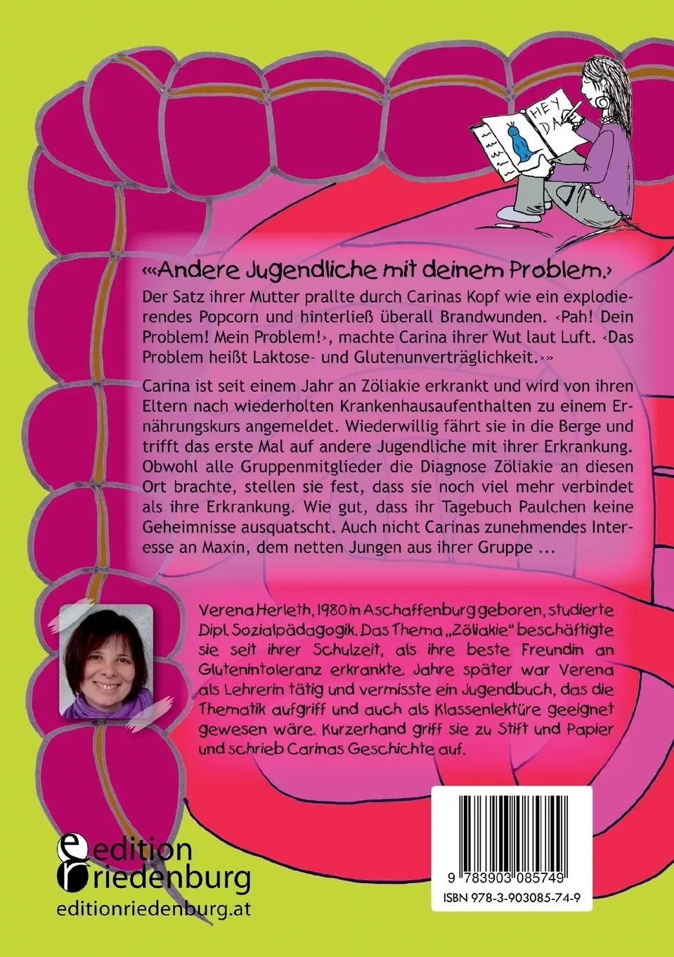 Rückseite: 9783903085749 | Hey Darmzotte! | Verena Herleth | Taschenbuch | 160 S. | Deutsch