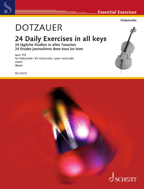 Cover: 9790001215749 | 24 tägliche Studien in allen Tonarten | op. 155. Violoncello. | Bonz