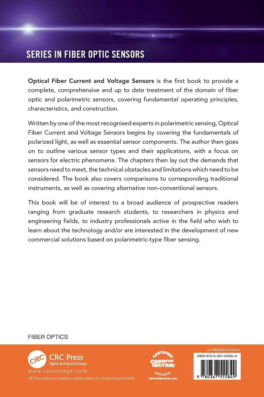 Rückseite: 9780367555849 | Optical Fiber Current and Voltage Sensors | Klaus Bohnert | Buch