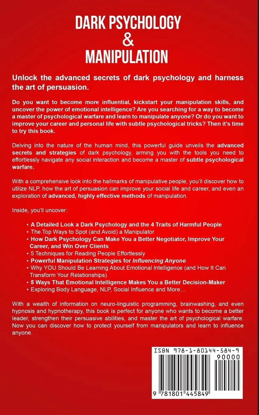 Rückseite: 9781801445849 | Dark Psychology &amp; Manipulation | Blake Reyes | Taschenbuch | Englisch
