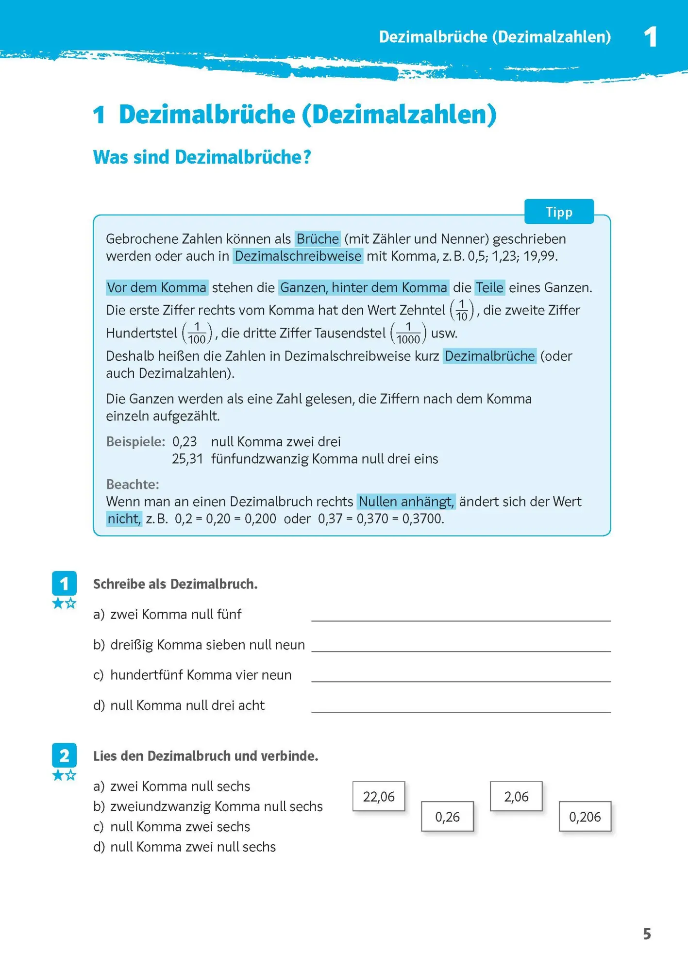 Bild: 9783129275849 | Klett 10-Minuten-Training Mathematik Rechnen mit Dezimalbrüchen 6....
