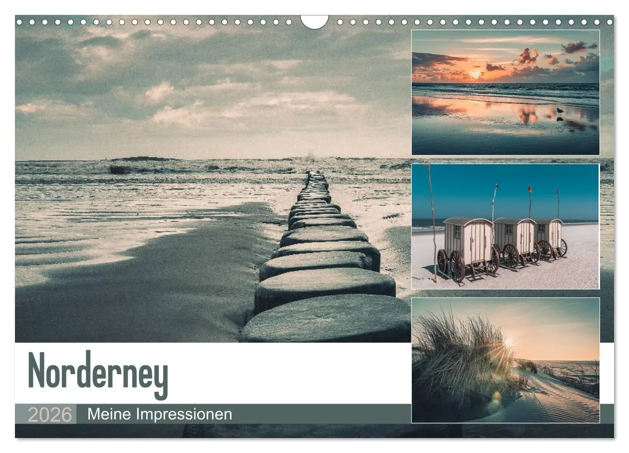 Cover: 9783457725849 | Mein Jahr auf Norderney (Wandkalender 2026 DIN A3 quer), CALVENDO...
