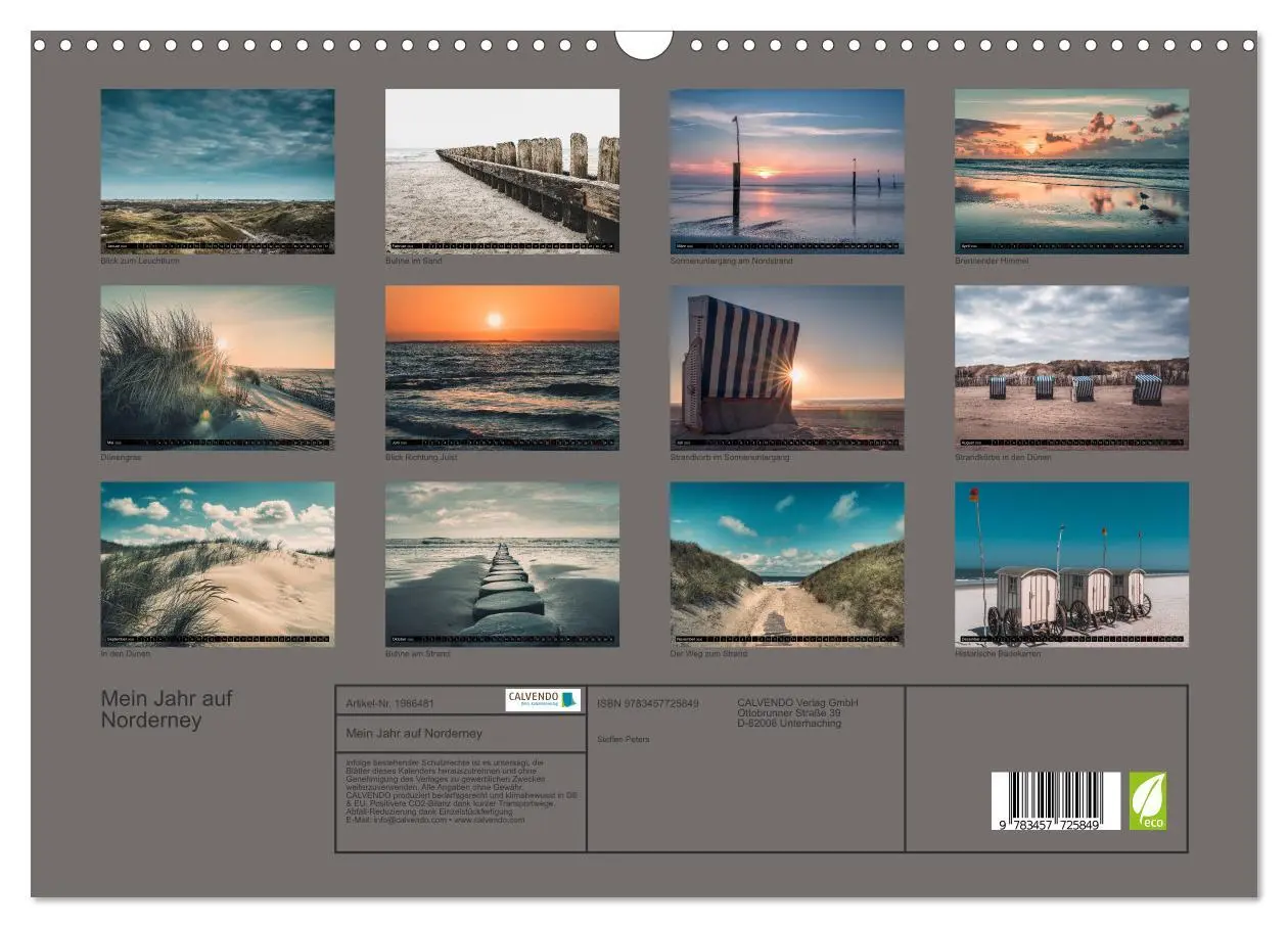 Bild: 9783457725849 | Mein Jahr auf Norderney (Wandkalender 2026 DIN A3 quer), CALVENDO...