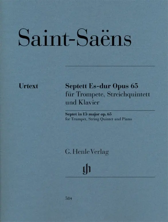 Cover: 9790201805849 | Camille Saint-Saëns - Septett Es-dur op. 65 für Trompete, Violine...