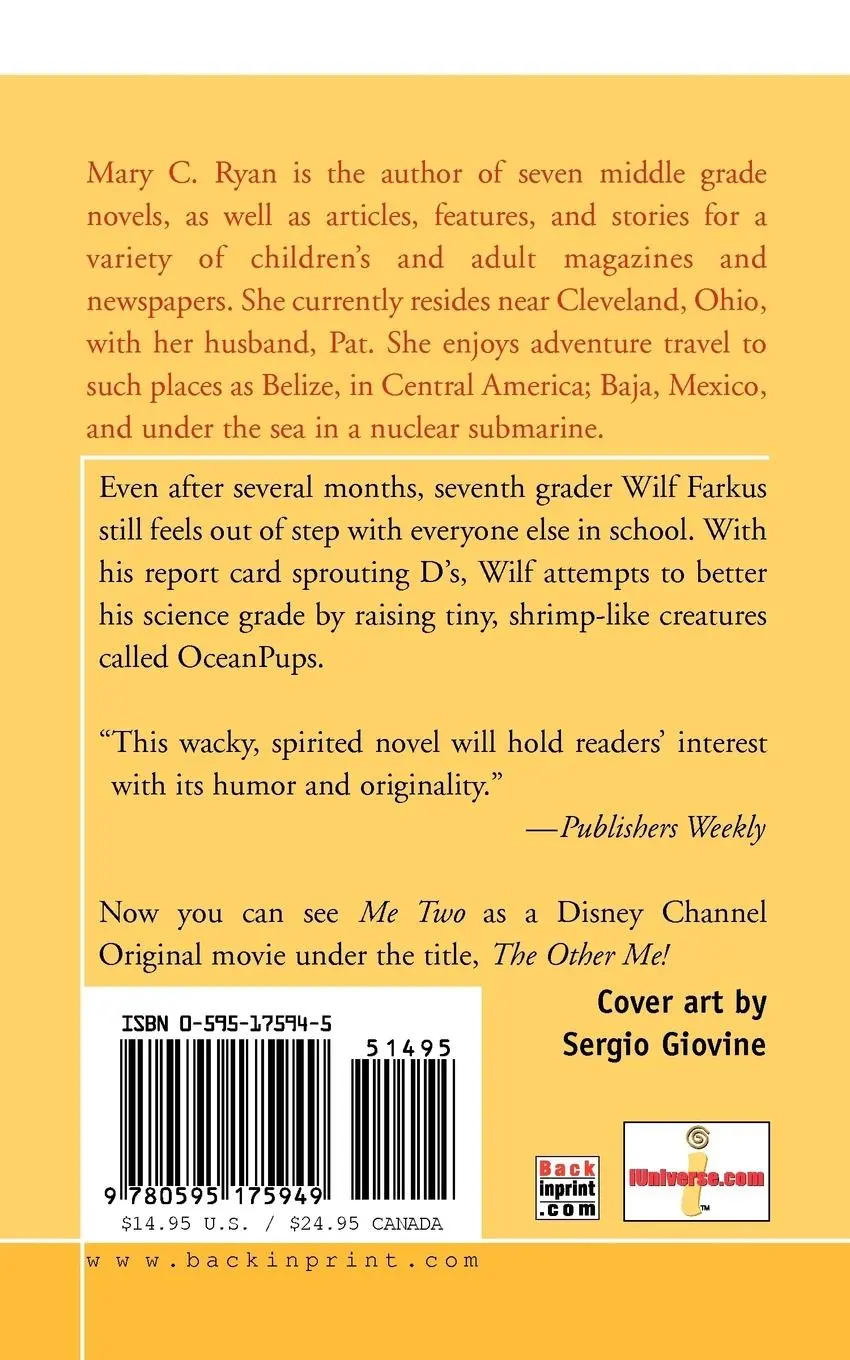 Rückseite: 9780595175949 | Me Two | Mary C. Ryan | Taschenbuch | Kartoniert / Broschiert | 2001