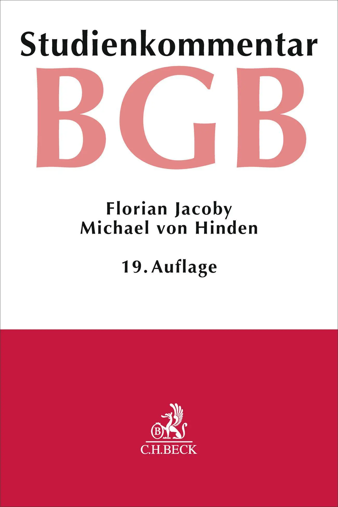 Cover: 9783406845949 | Bürgerliches Gesetzbuch. BGB | Studienkommentar | Jacoby (u. a.) | XX