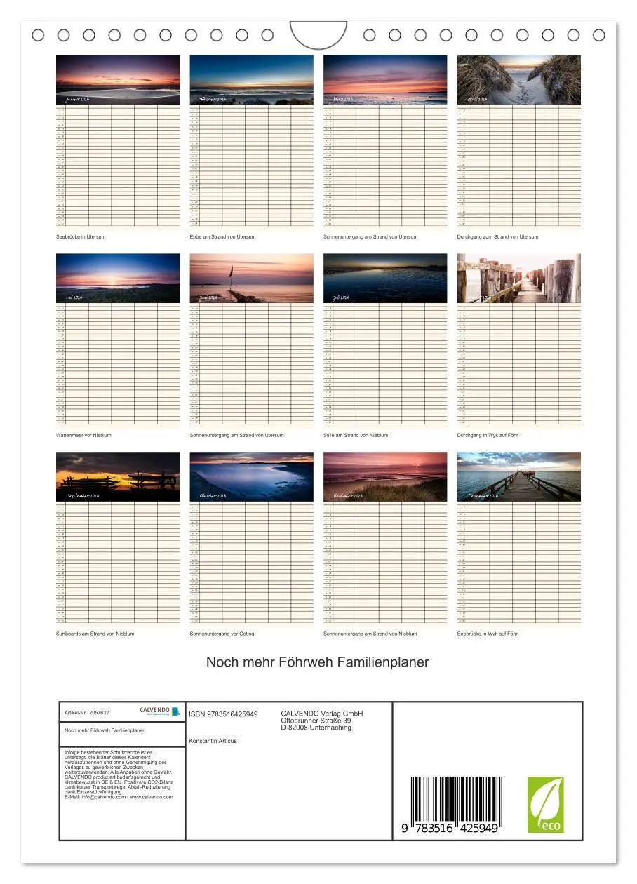Bild: 9783516425949 | Noch mehr Föhrweh Familienplaner (Wandkalender 2026 DIN A4 hoch),...