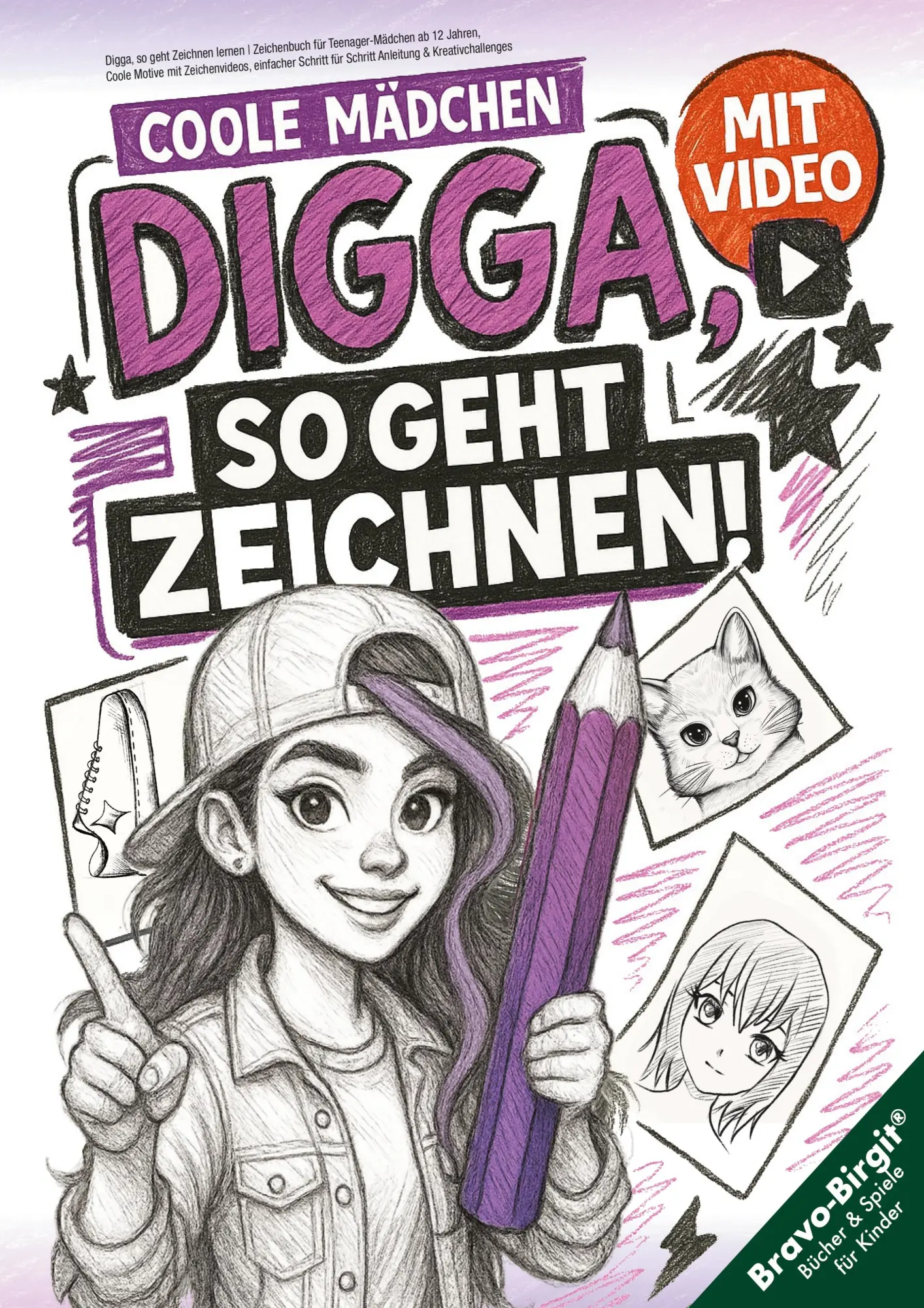 Cover: 9783691045949 | Digga, so geht Zeichnen lernen - Zeichenbuch für Teenager-Mädchen...