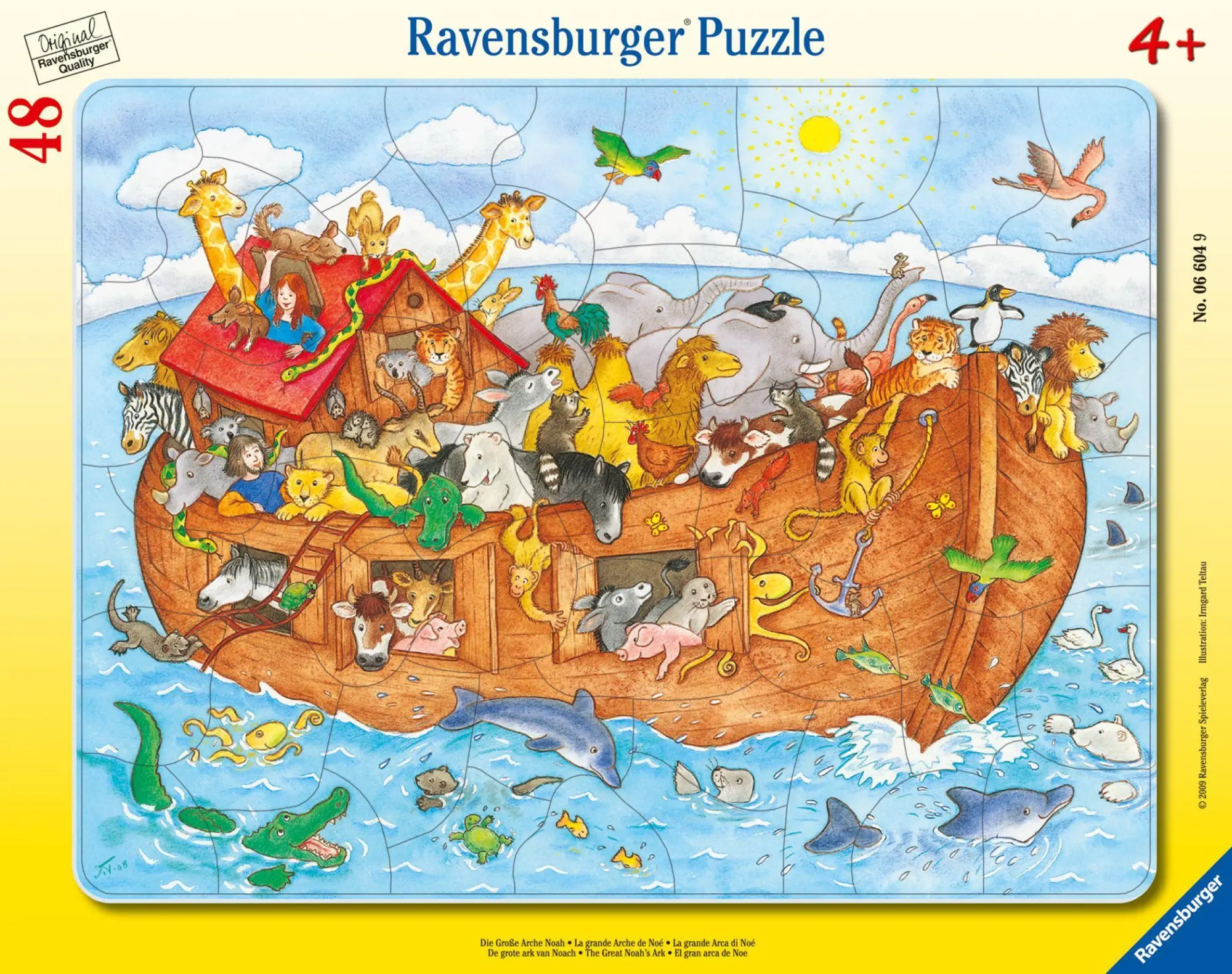 Cover: 4005556066049 | Die große Arche Noah. Puzzle 48 Teile | Spiel | Rahmenpuzzle | 06604