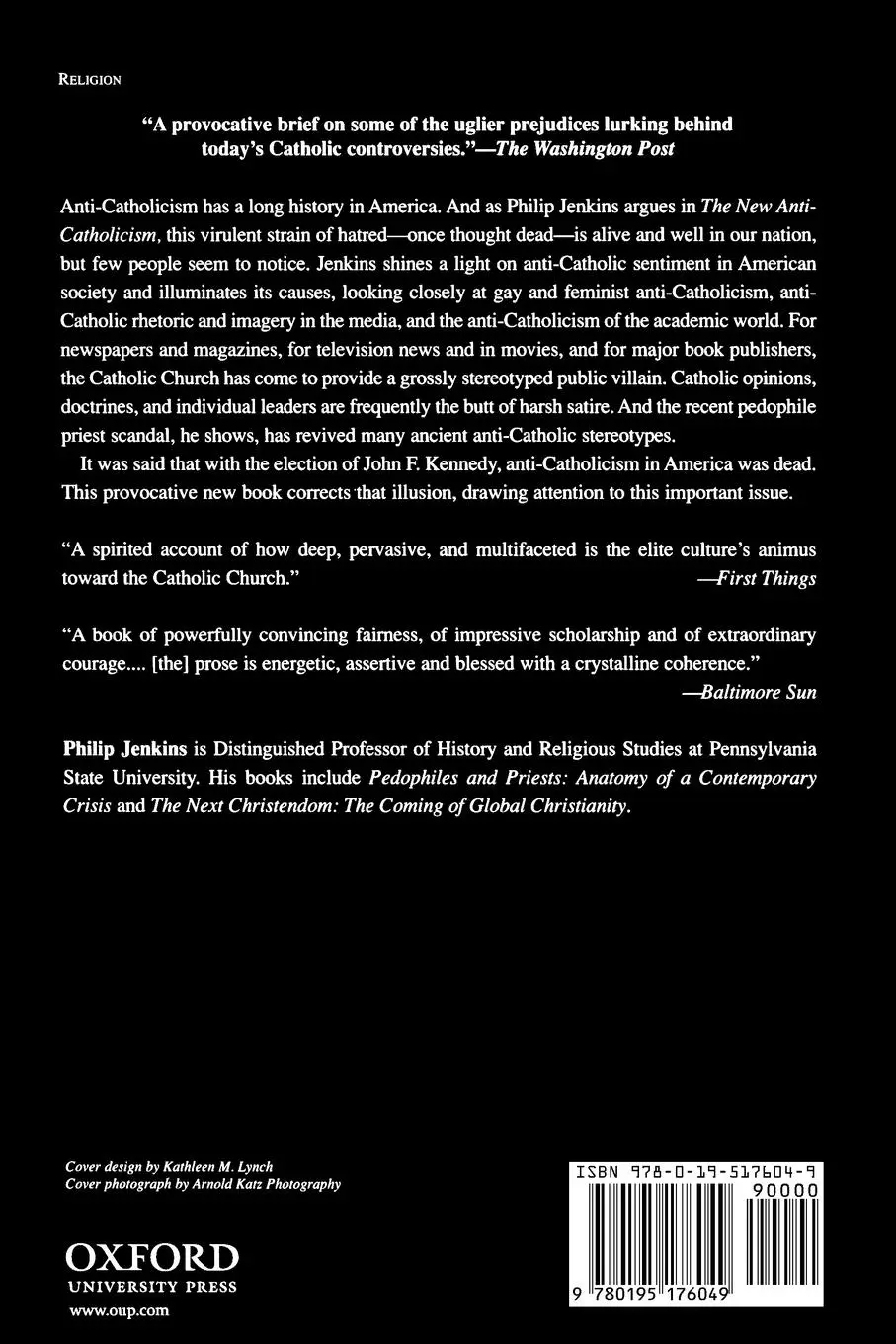Rückseite: 9780195176049 | The New Anti-Catholicism | The Last Acceptable Prejudice | Jenkins