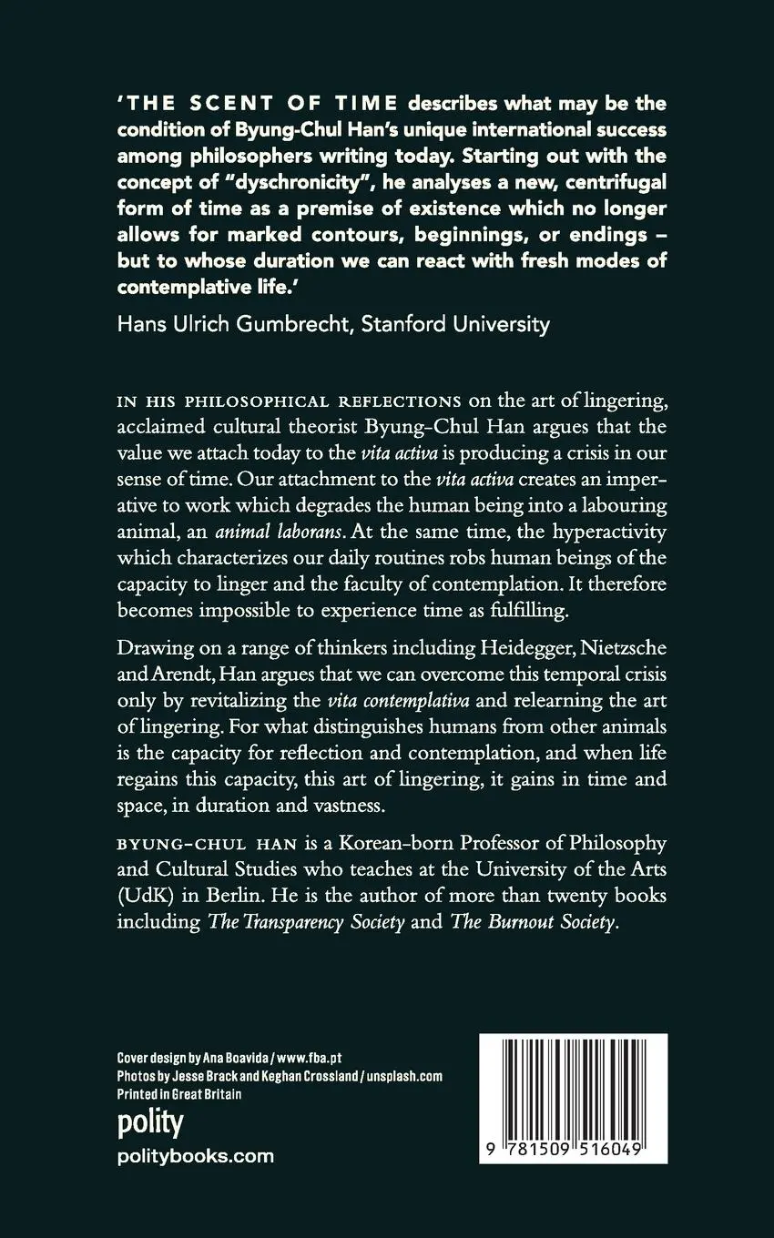 Rückseite: 9781509516049 | The Scent of Time | A Philosophical Essay on the Art of Lingering