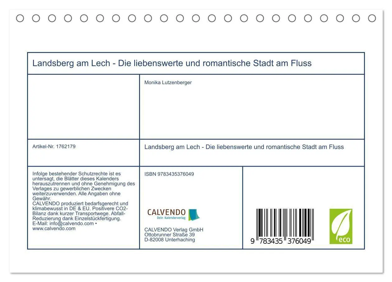 Bild: 9783435376049 | Landsberg am Lech - Die liebenswerte und romantische Stadt am Fluss...