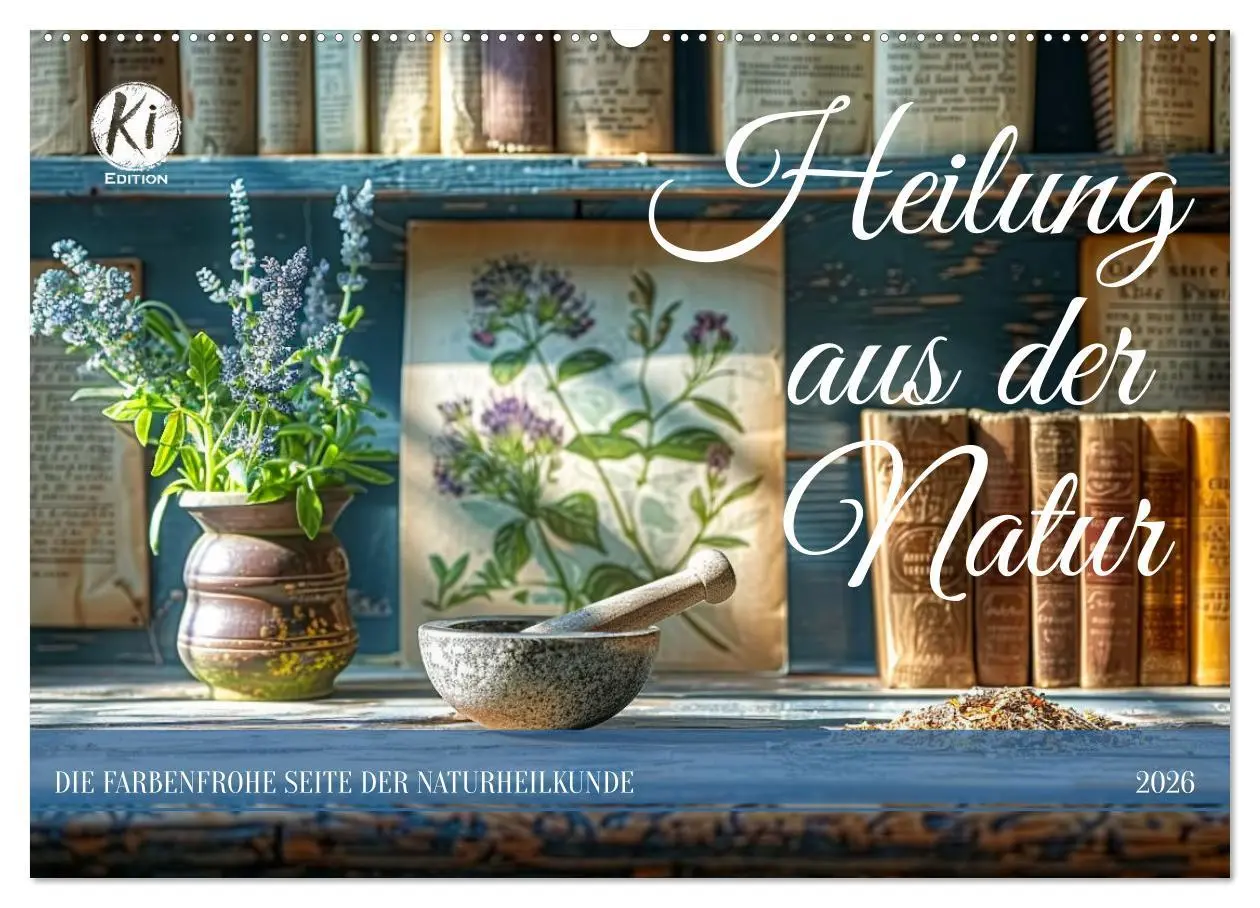 Cover: 9783457396049 | Heilung aus der Natur (Wandkalender 2026 DIN A2 quer), CALVENDO...
