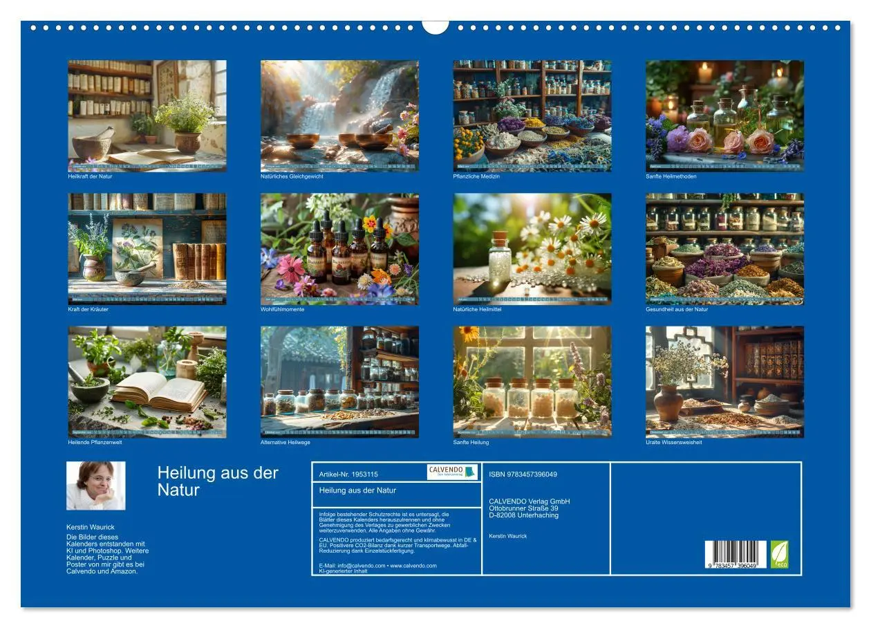 Bild: 9783457396049 | Heilung aus der Natur (Wandkalender 2026 DIN A2 quer), CALVENDO...