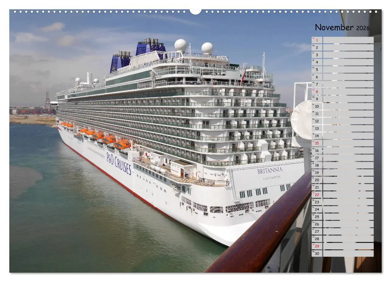 Bild: 9783457776049 | Riesen der Meere - Kreuzfahrtschiffe Geburtstagskalender...