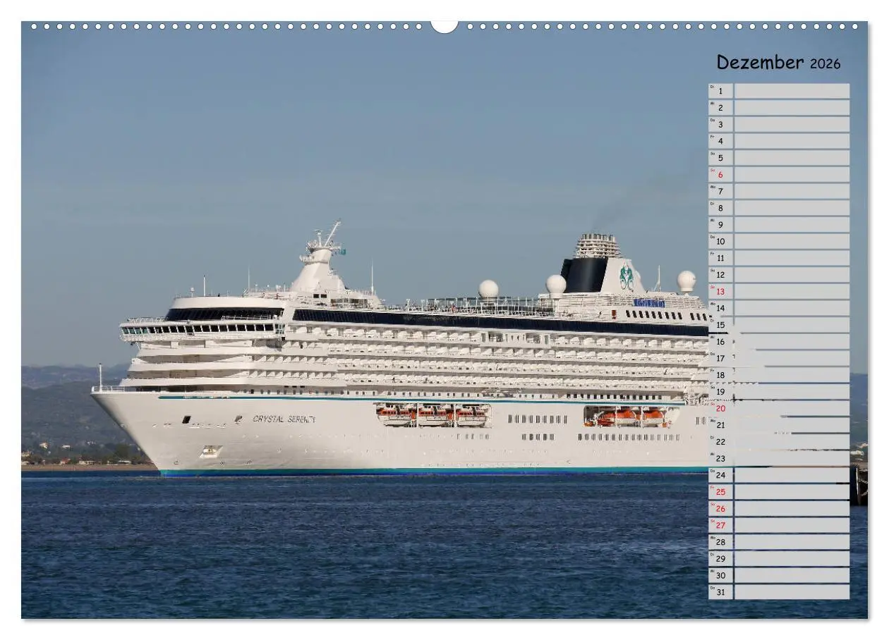 Bild: 9783457776049 | Riesen der Meere - Kreuzfahrtschiffe Geburtstagskalender...