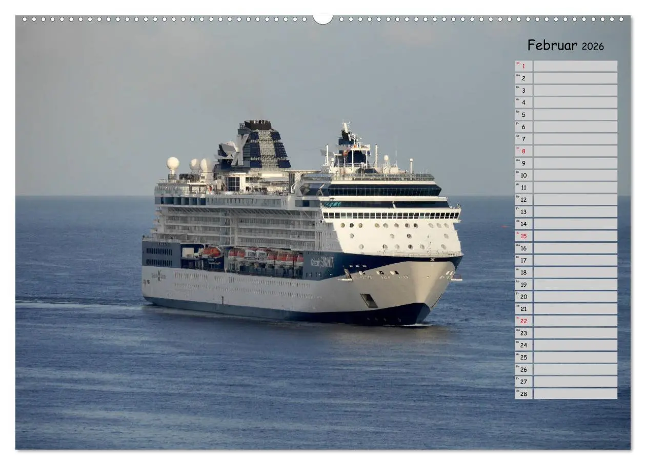 Bild: 9783457776049 | Riesen der Meere - Kreuzfahrtschiffe Geburtstagskalender...