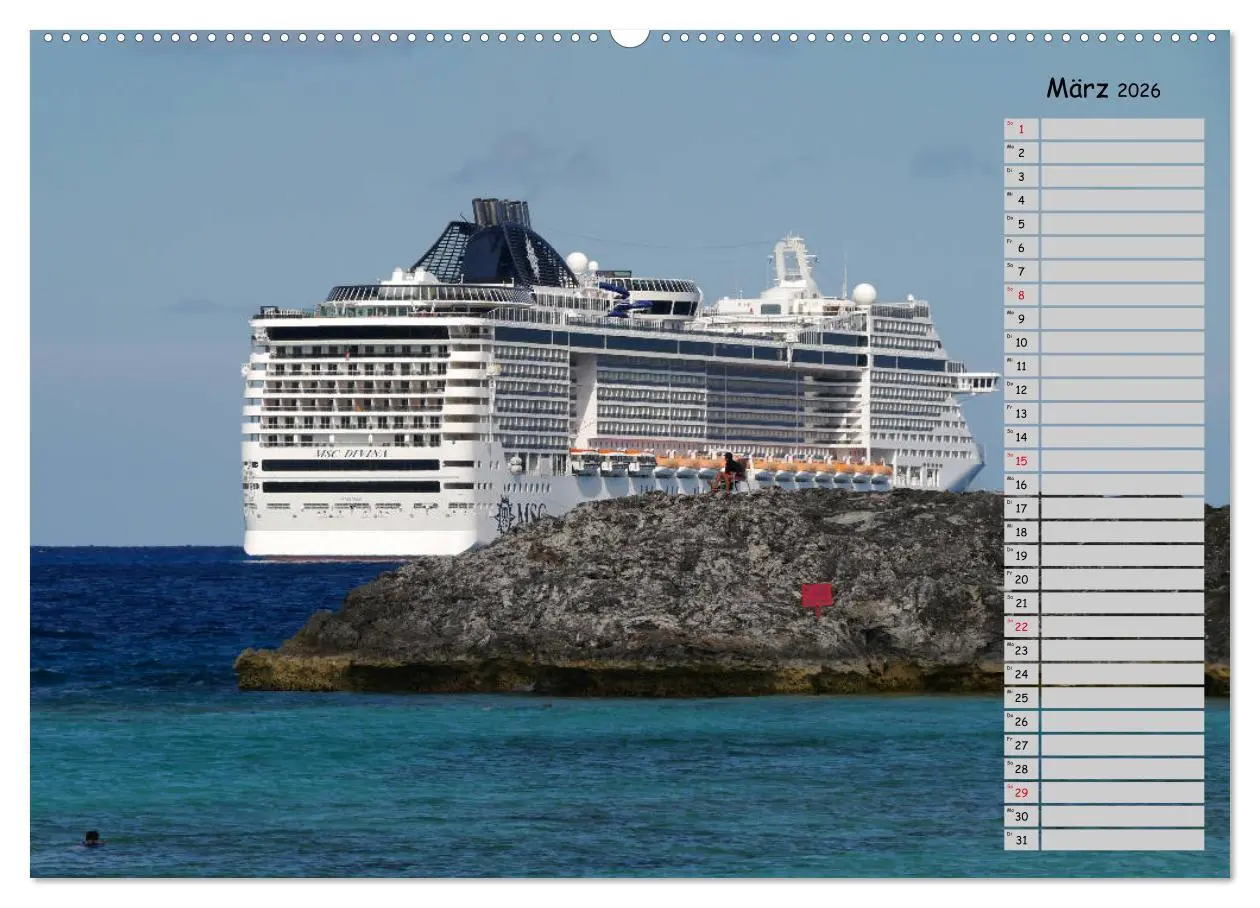Bild: 9783457776049 | Riesen der Meere - Kreuzfahrtschiffe Geburtstagskalender...