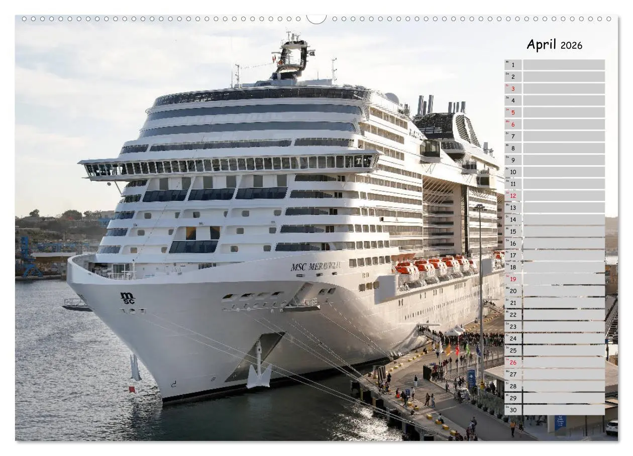 Bild: 9783457776049 | Riesen der Meere - Kreuzfahrtschiffe Geburtstagskalender...