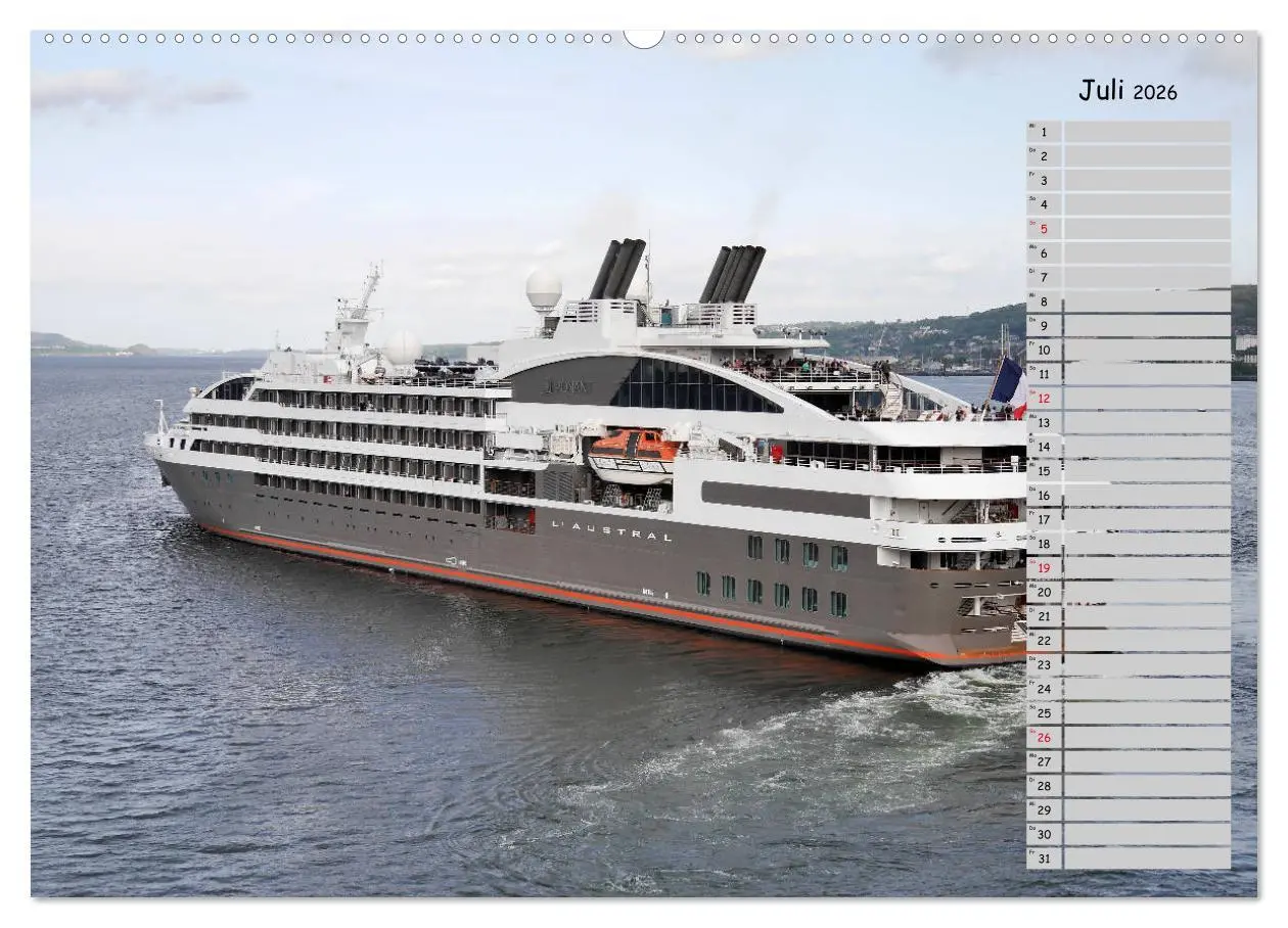 Bild: 9783457776049 | Riesen der Meere - Kreuzfahrtschiffe Geburtstagskalender...