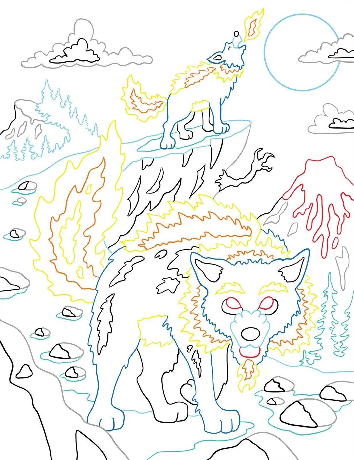 Bild: 9783845856049 | Zauberbilder - Monster und Drachen | Ausmalen &amp; Staunen | Coenen