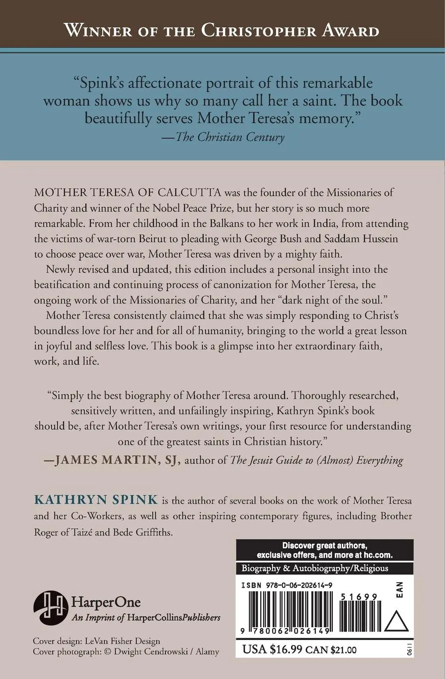 Rückseite: 9780062026149 | Mother Teresa (Revised Edition) | Kathryn Spink | Taschenbuch | 2020