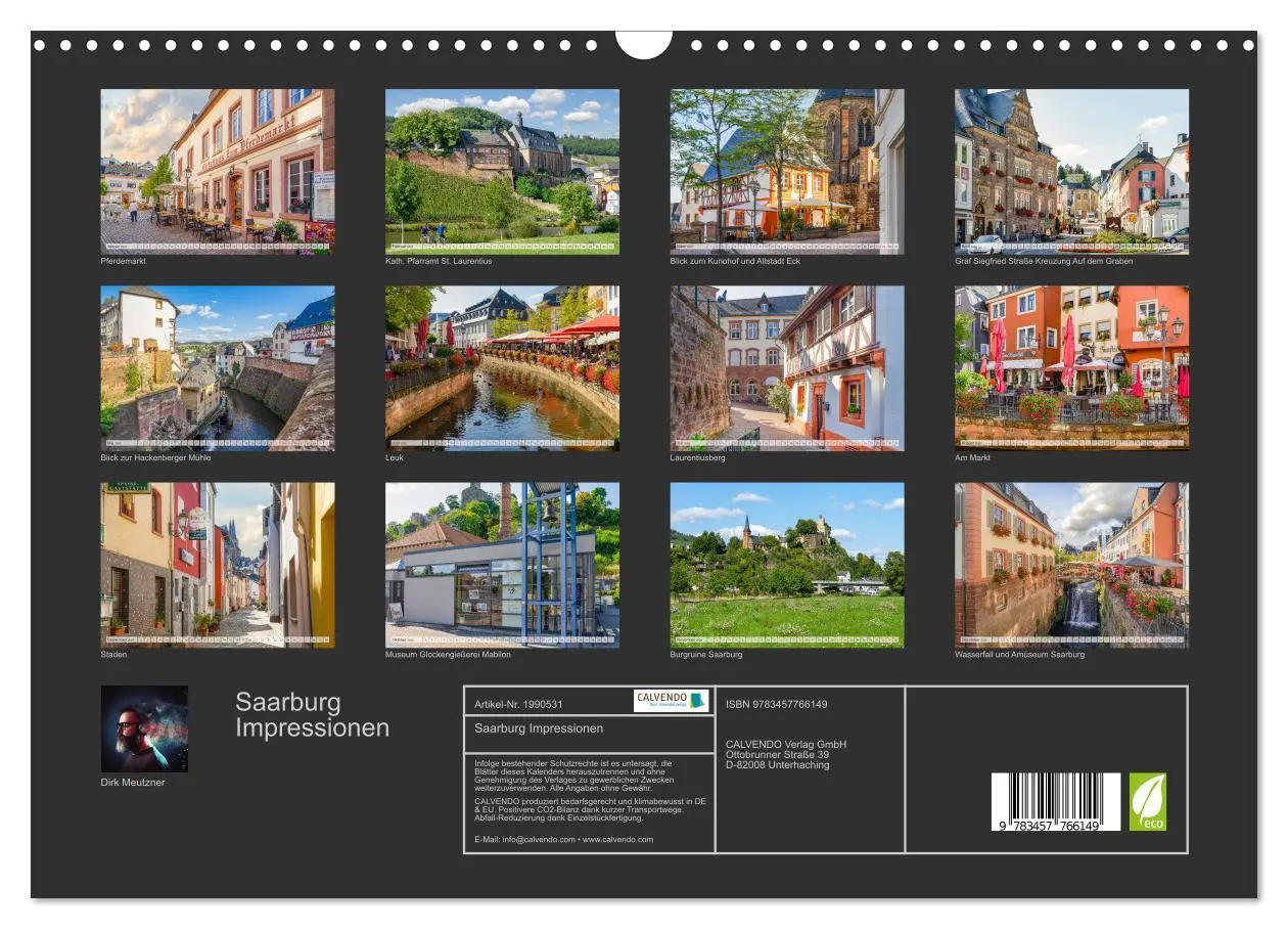 Bild: 9783457766149 | Saarburg Impressionen (Wandkalender 2026 DIN A3 quer), CALVENDO...