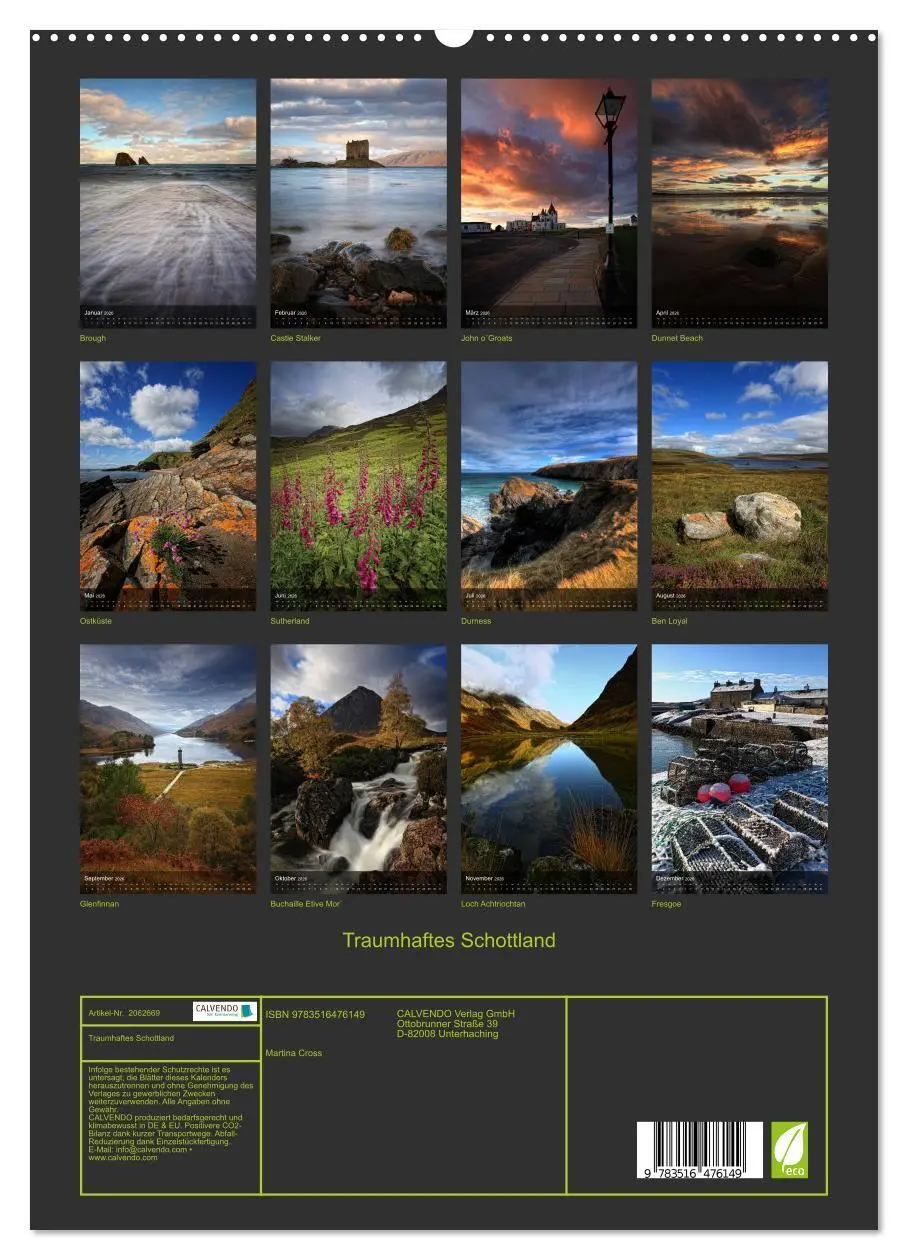 Bild: 9783516476149 | Traumhaftes Schottland (hochwertiger Premium Wandkalender 2026 DIN...