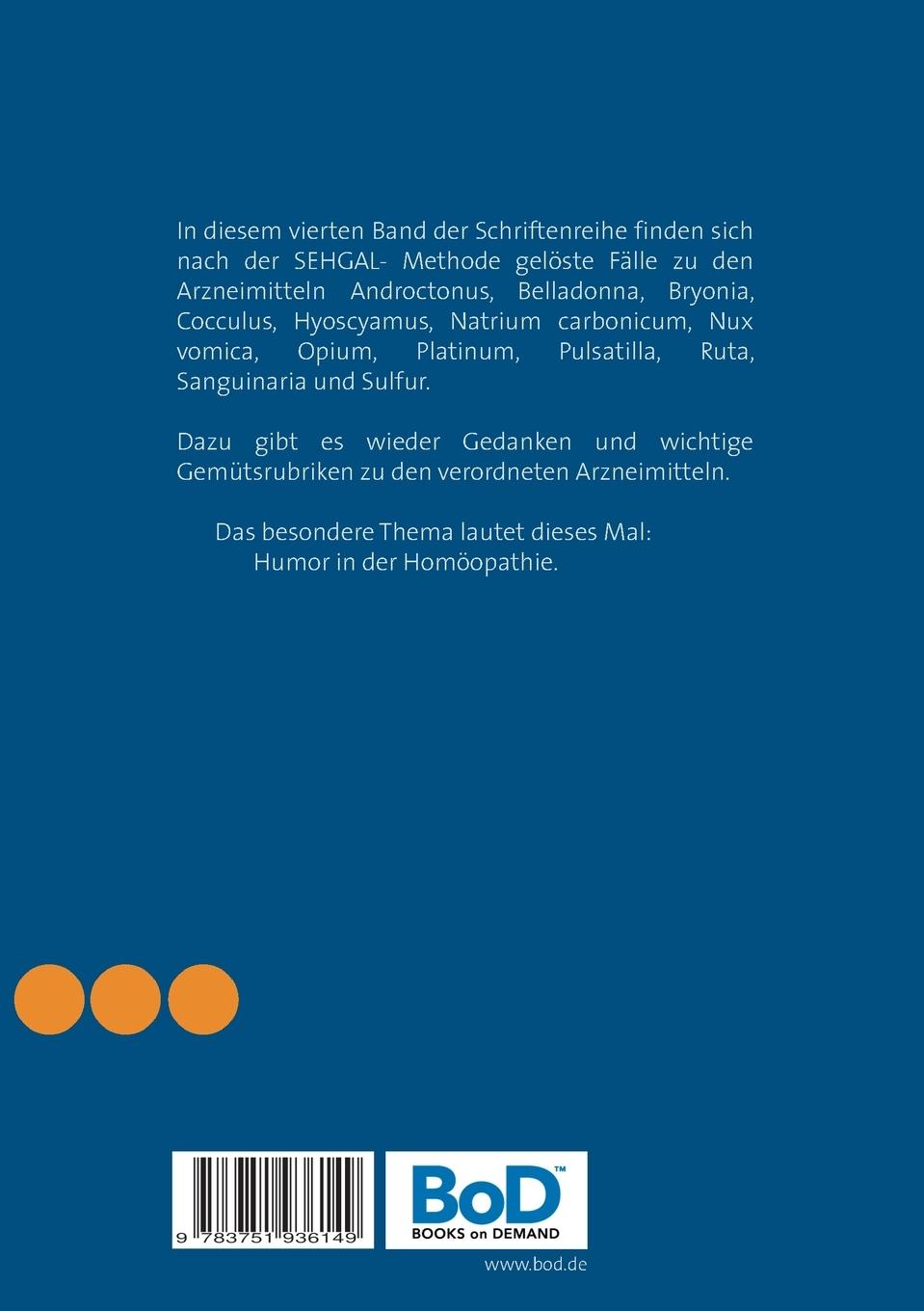 Rückseite: 9783751936149 | Von Fall zu Fall IV | Nach Sehgal gelöste Fälle zum Nacharbeiten