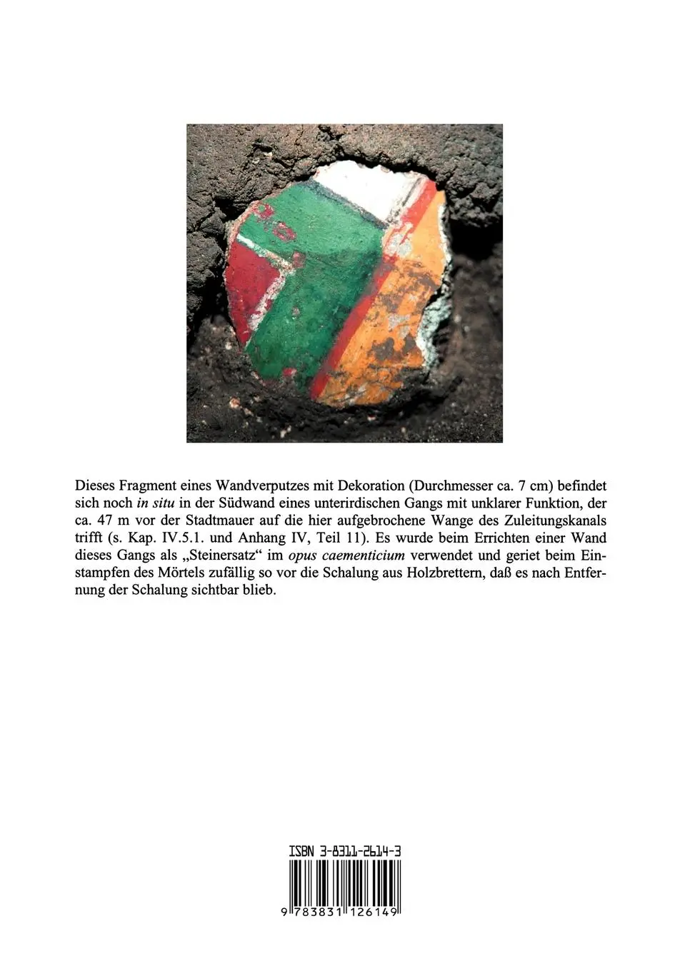 Rückseite: 9783831126149 | De Aquis Pompeiorum | Christoph Ohlig | Taschenbuch | 500 S. | Deutsch