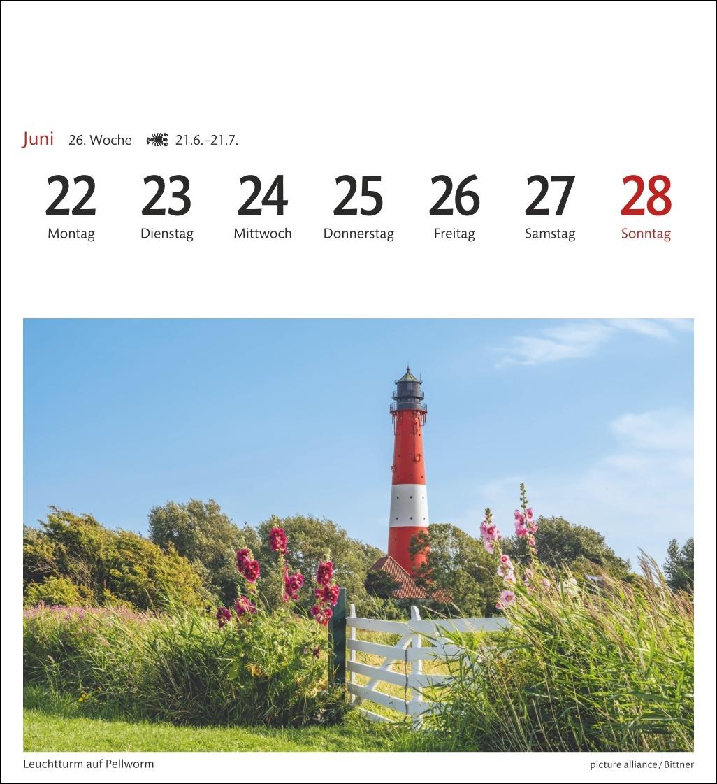 Bild: 9783840036149 | Nordseeküste Sehnsuchtskalender 2026 - Wochenkalender mit 53...