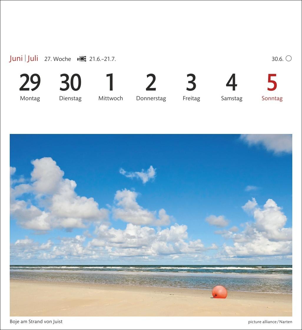 Bild: 9783840036149 | Nordseeküste Sehnsuchtskalender 2026 - Wochenkalender mit 53...