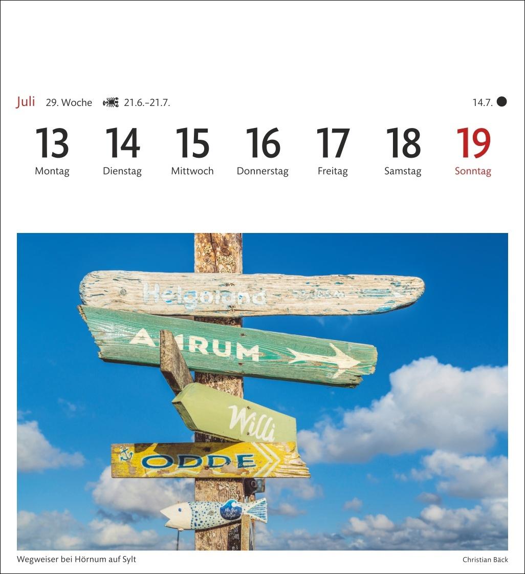 Bild: 9783840036149 | Nordseeküste Sehnsuchtskalender 2026 - Wochenkalender mit 53...