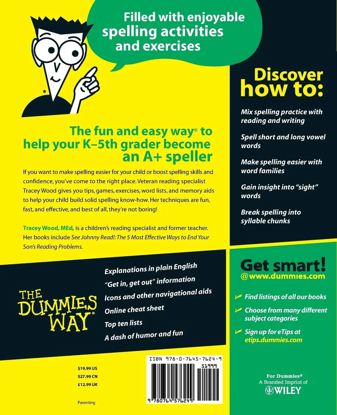 Rückseite: 9780764576249 | Teaching Kids to Spell for Dummies | Tracey Wood | Taschenbuch | 2005
